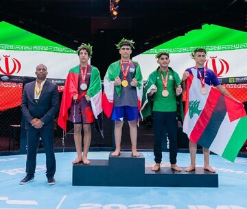 کسب اولین مدال MMA ایران در قهرمانی آسیا؛ فتوحی‌مقدم طلایی شد