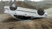 واژگونی خودرو در کرمانشاه یک کشته و یک زخمی به جا گذاشت