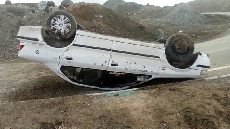 واژگونی خودرو در کرمانشاه یک کشته و یک زخمی به جا گذاشت