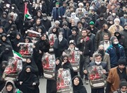 نمازگزاران مشهدی در محکومیت جنایات رژیم صهیونسیتی راهپیمایی کردند+ فیلم