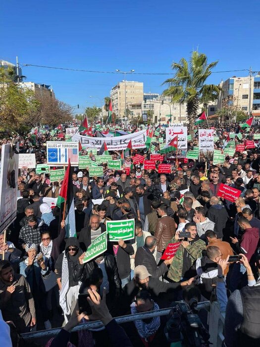 تظاهرات ضد اسرائیلی در اردن و قطر