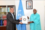 سفير ومندوب ايران لدى مكتب الامم المتحدة في نيروبي يقدم اوراق اعتماده