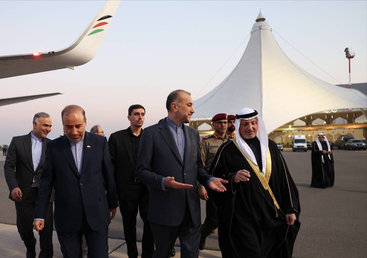 استقبال وزیر خارجه کویت از امیرعبداللهیان