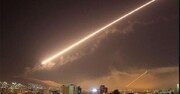مقابله پدافند سوریه با اهداف متخاصم در آسمان دمشق