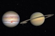 دانش آموزان قشمی سیاره های مُشتَری و زحل را رصد کردند