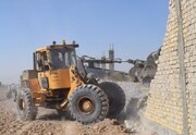 تخریب ۱۸ مورد ساخت و ساز غیر مجاز در اراضی کشاورزی اقلید