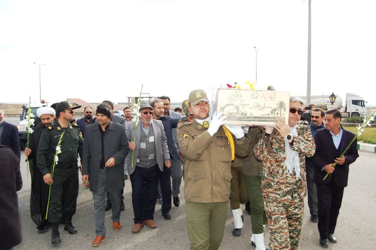 پیکر یک شهید گمنام در "بینالود" مشهد به خاک سپرده شد