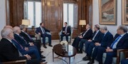 دیدار اعضای شورای مرکزی حزب بعث لبنان با بشار اسد