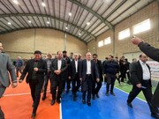 افتتاح سالن ورزشی روستای «اودک دوجی» علی‌آبادکتول با حضور وزیر ورزش
