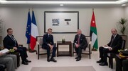گفت وگوی شاه اردن و رئیس جمهور فرانسه درباره تحولات غزه