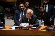 نماینده فلسطین در سازمان ملل خواستار تحریم اسرائیل از سوی جامعه جهانی شد