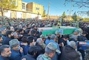پیکر شهید ارتش در آرین‌شهر قاینات تشییع شد