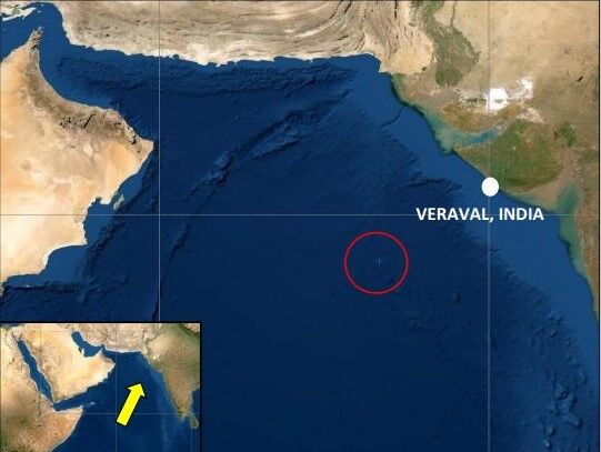 حمله پهپادی به یک فروند کشتی تجاری نزدیک آب‌های غربی هند