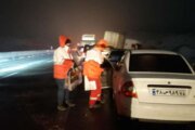 تصادف زنجیره‌ای ۴۰ خودرو در آزادراه زنجان - قزوین  ۱۵ مصدوم و یک کشته داشت