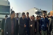 تلاش مسئولان خراسان جنوبی برای ترخیص کامیون‌ها در مرز ماهیرود