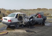 ۲  فوتی و سه مصدوم بر اثر تصادف در جاده‌های فارس