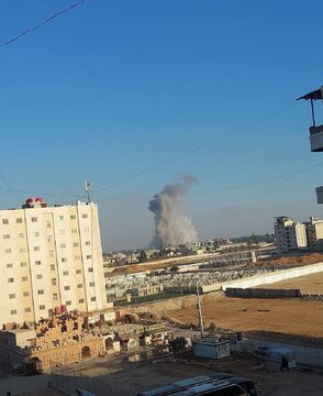 شنیده شدن صدای انفجار در منطقه زینبیه دمشق + فیلم