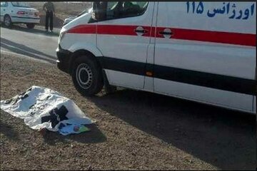 سانحه رانندگی در قزوین منجر به مرگ عابر پیاده شد