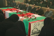 تشییع و خاکسپاری پیکر های پاک ۲ شهید گمنام در البرز