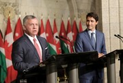 گفت وگوی تلفنی شاه اردن و نخست‌وزیر کانادا درباره تحولات غزه