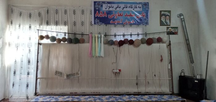 تلالو امید در تار و پود دار قالی بانوی میاندوآبی + فیلم