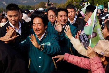 پکن نامزد پیشتاز انتخابات تایوان را «نابودگر صلح» خواند