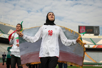 Funérailles de footballeuse iranienne « Melika Mohammadi » au Stade Azadi de Téhéran