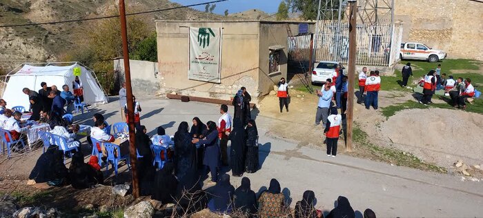 نذر خدمت هلال احمر کهگیلویه و بویراحمد به روستای شامبراکان رسید + فیلم