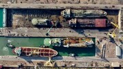 New vessels dock at Iran's largest shipyard for repair