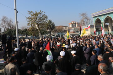 مردم گرگان در محکومیت حادثه تروریستی کرمان تجمع کردند