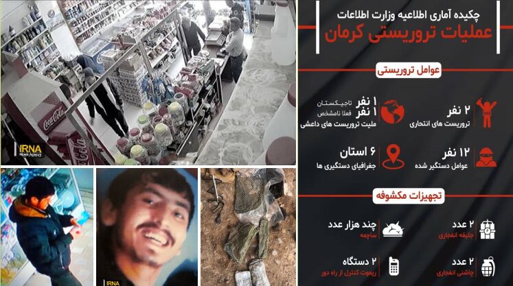 ملیّت یکی از تروریست‌ها مشخص شد/ بازداشت ۱۱ نفر از اعضای شبکه پشتیبانی در ۶ استان