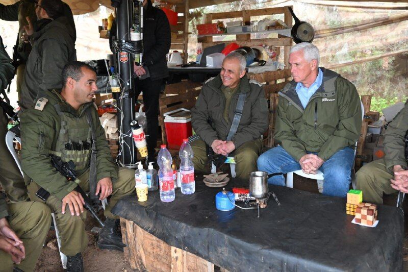 دیدار معاون ترامپ با فرمانده ارشد نظامی صهیونیست در شمال فلسطین اشغالی