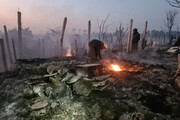آتش‌سوزی در اردوگاه آوارگان روهینگیایی در بنگلادش/ هزاران نفر بی‌خانمان شدند
