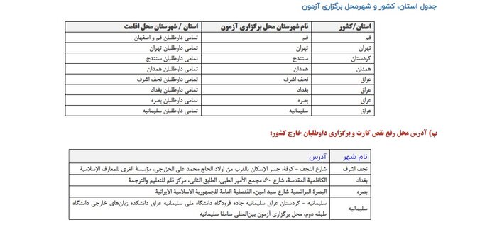 دوازدهمین آزمون «سامفا» ۲۲ دی برگزار می‌شود/اعلام زمان و نحوه دریافت کارت