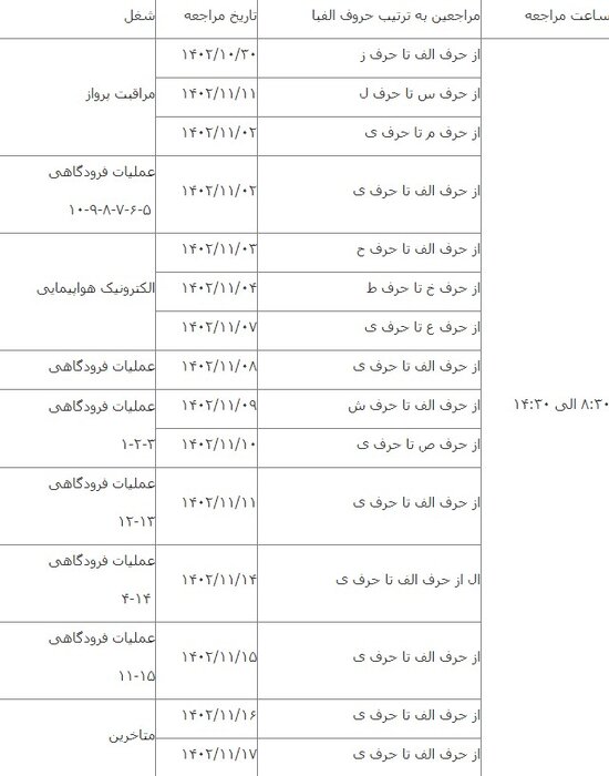 اعلام فراخوان پذیرفتهشدگان ۳ برابر ظرفیت آزمون استخدامی شرکت فرودگاهها