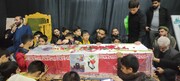 مراسم وداع با شهیده" فاطمه دهقان" از شهدای حادثه ترور کرمان در مشهد برگزار شد