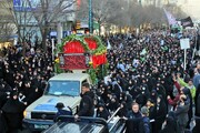 پیکر بانوی شهید حملات تروریستی کرمان در مشهد تشییع و به خاک سپرده شد+فیلم