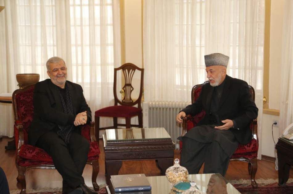 الرئيس الافغاني الاسبق يدعو الى توسيع وتعزيز العلاقات بين كابول وطهران