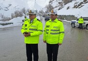 بازدید رئیس پلیس راهور فراجا از جاده کرج - چالوس