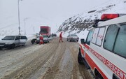 امدادرسانی راهداران آذربایجان‌شرقی به ۱۳۴ خودرو گرفتار در کولاک