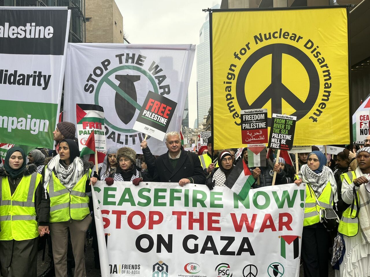 Major pro-Palestinian rallies held in London
