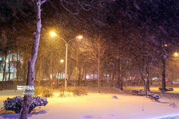 Chutes de neige à Ardabil, au nord-ouest de l'Iran