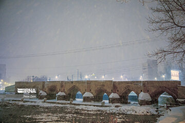 Chutes de neige à Ardabil, au nord-ouest de l'Iran