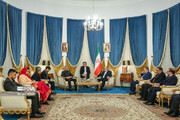 دیدار وزیر امور خارجه هند با دبیر شورای عالی امنیت ملی