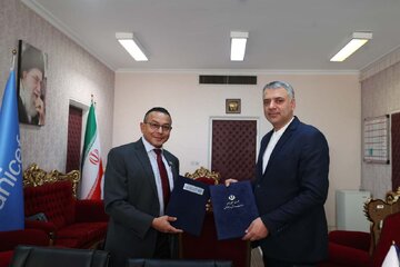 امضای برنامه همکاری مشترک وزارت ورزش و دفتر یونیسف در تهران
