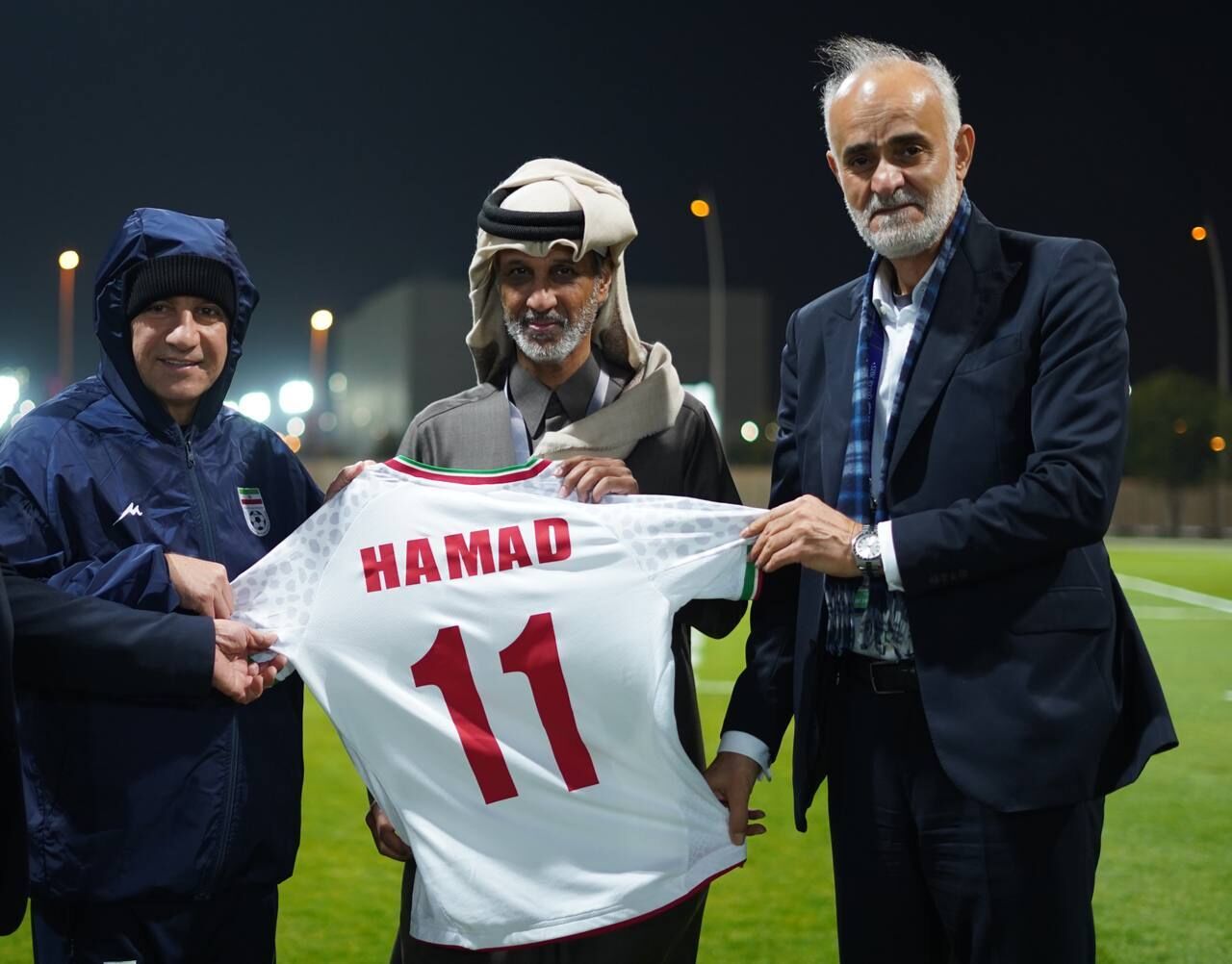 بازدید وزیر ورزش و جوانان قطر از اردوی تیم ملی فوتبال ایران