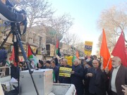 نمازگزاران قزوین در حمایت از اقدام سپاه پاسداران راهپیمایی کردند/فیلم