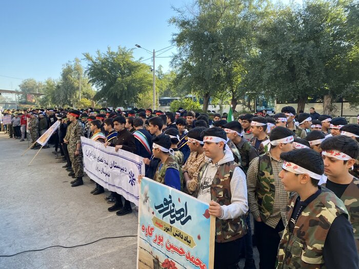 ۸۰۰ نفر از دانش آموزان دزفول به اردوی راهیان نور اعزام شدند