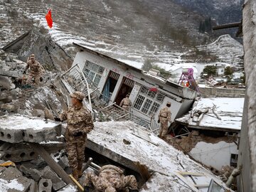 ۲۰ کشته بر اثر رانش زمین در چین