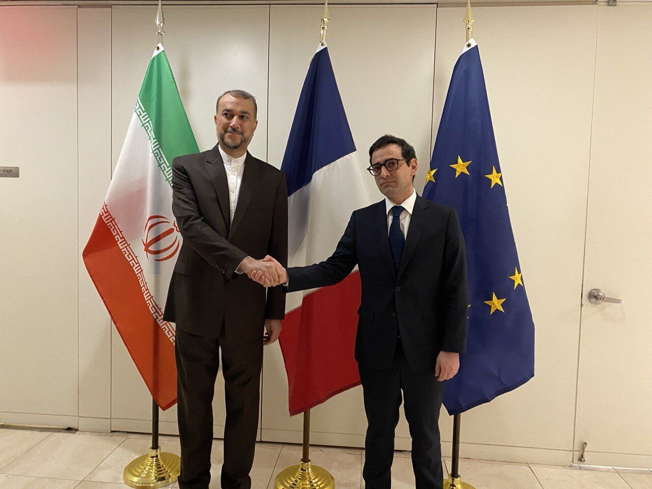 A New-York, Amirabdollahian rencontre le nouveau ministre français des Affaires étrangères
